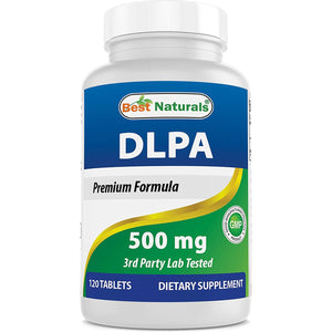 Best Naturals DLPA 500 Mg 120 Tablets (120 Count (Pack of 1))