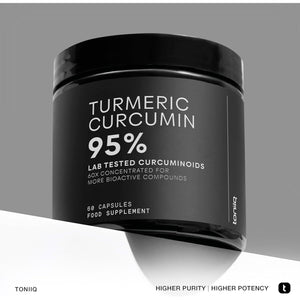 Turmeric Curcumin - Ultra High Potency 60:1 Extract with 95% Curcuminoids - 800Mg per Serving - Black Pepper & MCT Oil for Enhanced Absorption - Third-Party Lab Tested - 60 Capsules