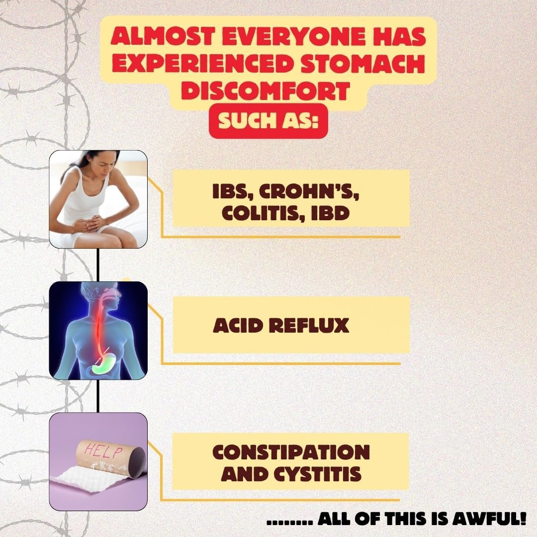 Potent Slippery Elm Organic Bark - 2000Mg Pure Slippery Elm 10:1 Extract - Natural Solution to Enhance Gut Health & Stomach Discomfort. NO Added Preservatives & Colorants - 3 Months Supply by Doych