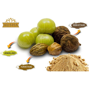 Ausha Organic TRIPHALA Powder - 250 Grams - UK Certified Organic by Soil Association - Gut Health, Constipation Relief, Digestion