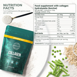 Primal Collagen by Primal Harvest - Powder Supplement with Types I & III Peptides to Help Improve Hair, Nails & Joints, for Men & Women,1 Pack: 30 Servings