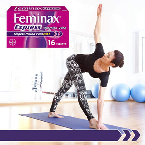 Feminax Express with Ibuprofen and Lysine - 342 Mg X 16 Tablets