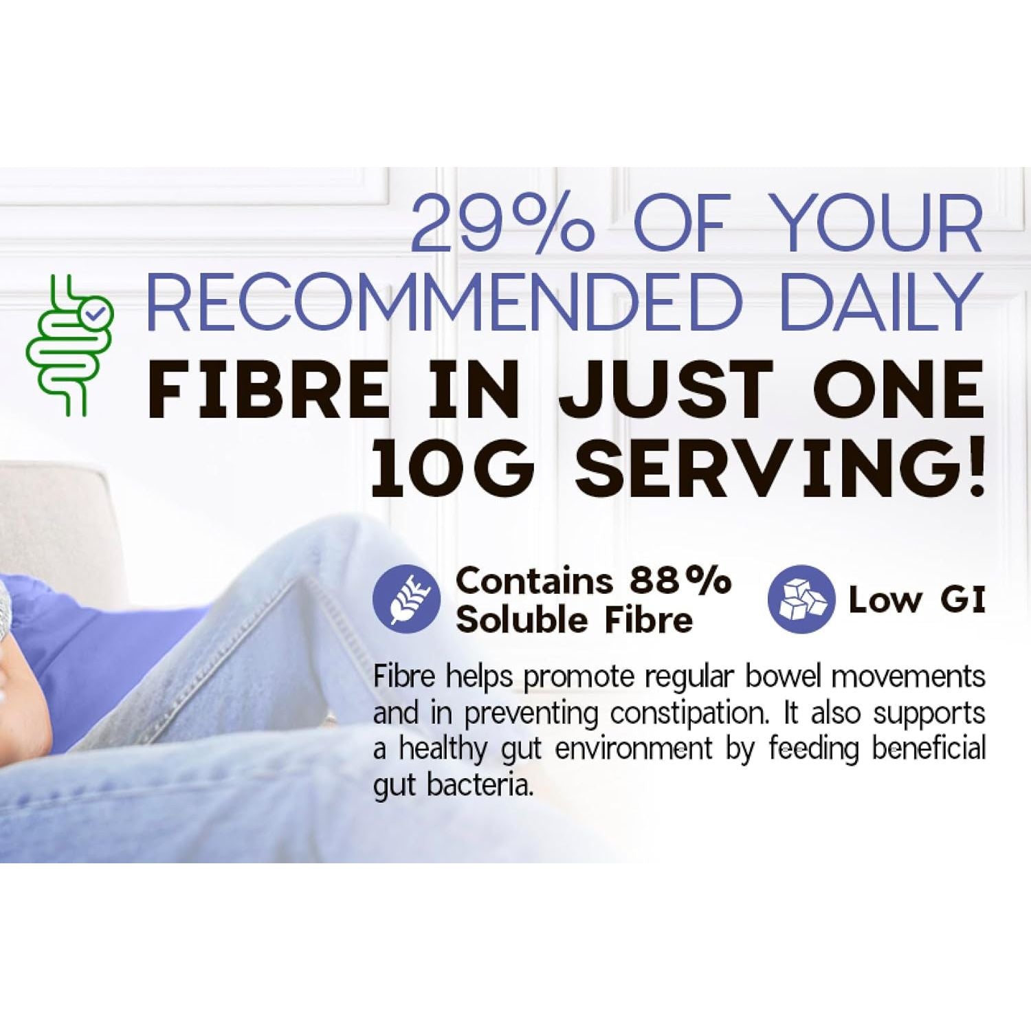 NKD Living Organic Inulin High Grade Prebiotic Fibre Powder (250G) - Fibre Prebiotic Supplement