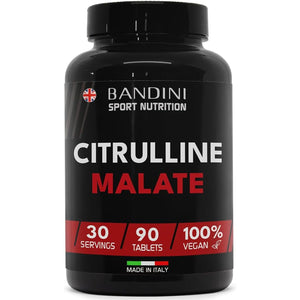 Bandini® CITRULLINE Malate 90 Tablets 3000 Mg per Daily Dose - Extra-High Dosage (1 Month Coverage) - 100% Vegan L-Citrulline from Fermentation - Citrullin for Athletes and Bodybuilders