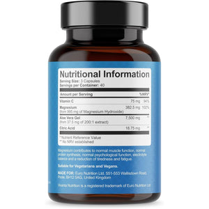 OXY 99 - Oxygen Cleanse - Vegan & Vegetarian Friendly - High Strength Cleanser with 995Mg Magnesium Hydroxide Powder (40 Servings - 120 Capsules)