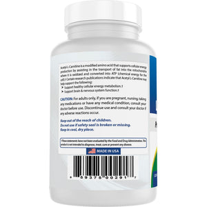Best Naturals Acetyl L-Carnitine 500 Mg 120 Capsules