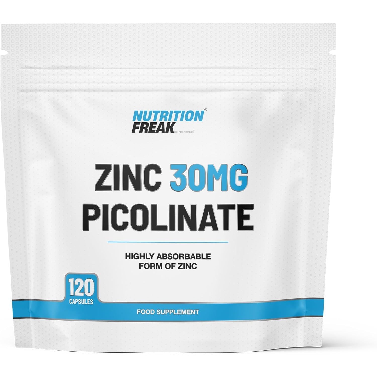 Zinc 30Mg as Picolinate 120 Capsules Made in the UK by Freak Athletics