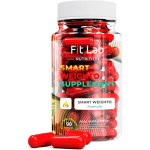 Fit Lab - Smart Weighto Management, Food Supplement - 90 Capsules - Vegan, Halal and Vegetarian Supplements for Women and Men - 45 Days Supply - Gym Essentials
