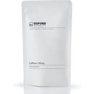 Caffeine 100Mg Tablets | Supplements for Weight Loss and Pre-Workout Energy | Oxford Vitality (120)