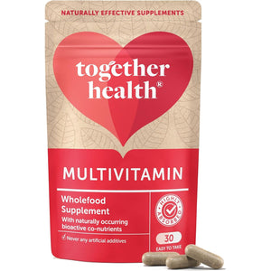 Multi VIT & Mineral – Together Health – Everyday Nutrient Top-Up – 24 Whole Food & Plant-Based Nutrients – Vegan Friendly – Made in the UK – Pack of 3-90 Vegecaps