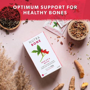 NUTRABONE - Bone Health Herbal Tea | Bone Strength Tea - Helps Maintain Bone Density & Joint Care with Ginkgo Biloba, Rosehip & Devil'S Claw - 20 Enveloped Tea Bags - by Nutra Tea