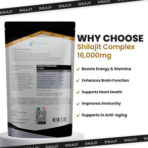 Nutrivolv Shilajit Complex 16,000Mg – 120 Capsules | 60% Fulvic Acid | Himalayan Shilajit with Ashwagandha, Lion’S Mane, Turmeric & Black Pepper | Energy, Testosterone & Brain Support