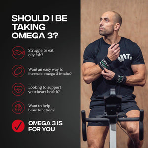 Reflex Nutrition Omega 3 - Omega 3 Capsules High Strength: 1000Mg Fish Oil Supplement with 330Mg EPA & 220Mg DHA - Support Heart Health & Brain Function - Maintain Normal Blood Pressure (90 Capsules)