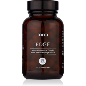 Form Edge - Natural Nootropic for Focus | Cognitive Supplement with Alpha GPC, Bacopa Monnieri, Ginkgo Biloba & B Vitamins | Supports Memory, Calmness & Mental Performance
