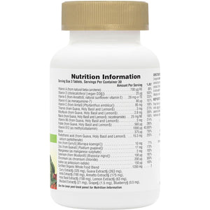 Naturesplus Source of Life Garden Organic Women’S Multi - Vegan Multivitamin for Women - Energy, Immune Support - Iron, Methyl B12, Biotin, Maca, Cranberry - Vegan, Gluten Free - 90 Tablets