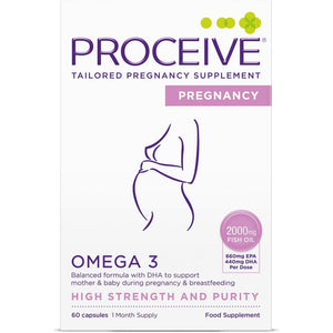 Proceive® Pregnancy Omega 3 High Strength & Pure Fish Oil Tablets (60 Capsules)