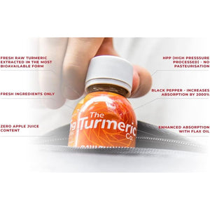 Turmeric, Ginger, Beetroot Shots - the Turmeric Co 7 Pack of Mixed Shots of Healthy, Vegan Shot Drinks, High Strength, Immune Support Made from Fresh Cold Pressed Turmeric and Ginger, Made in the UK