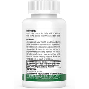 Plantonin Palmitoylethanolamide Pea Supplement Plus, 600Mg 120 Capsules | High Strength Luteolin Supplement Supports Joint Mobility, Calmness & Nerve Health – Vegan Capsules - Made in New Zealand