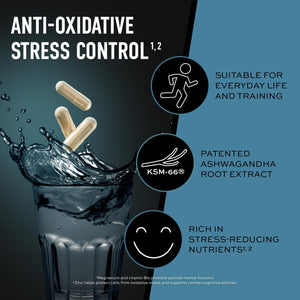 ESN Ashwa+, 120 Vegan Capsules - 600 Mg Ashwaganda Root Extract per Serving - 60 Servings, 2 Months Supply - Ashwagandha KSM-66 - Non-Gmo