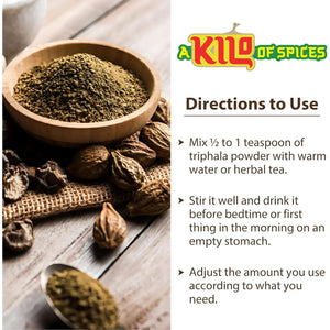 A Kilo of Spices | Triphala Powder 1 Kg | Nutrient-Dense Superfood for Daily Health and Vitality | Boost Your Immunity | No Artificial Additives | Natural & Effective Triphala Powder