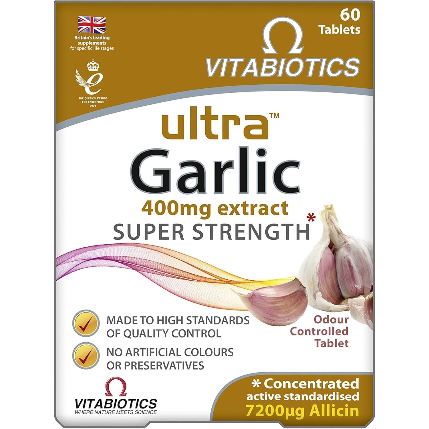 Ultra Garlic Tablets - Pack of 60 Tablets