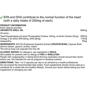 Himalayas Pure Antarctic Krill Eye Vision Omega 3 Marine Oil 60 Gel Capsules (500Mg)