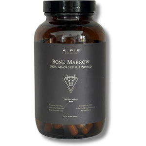 APE Nutrition Grass-Fed Bone Marrow Capsules - Health Supplements Rich in Collagen for Joint, Bone & Skin Support - 180 Freeze-Dried Capsules from Grass-Fed, Free-Range Cattle - 30-Day Supply