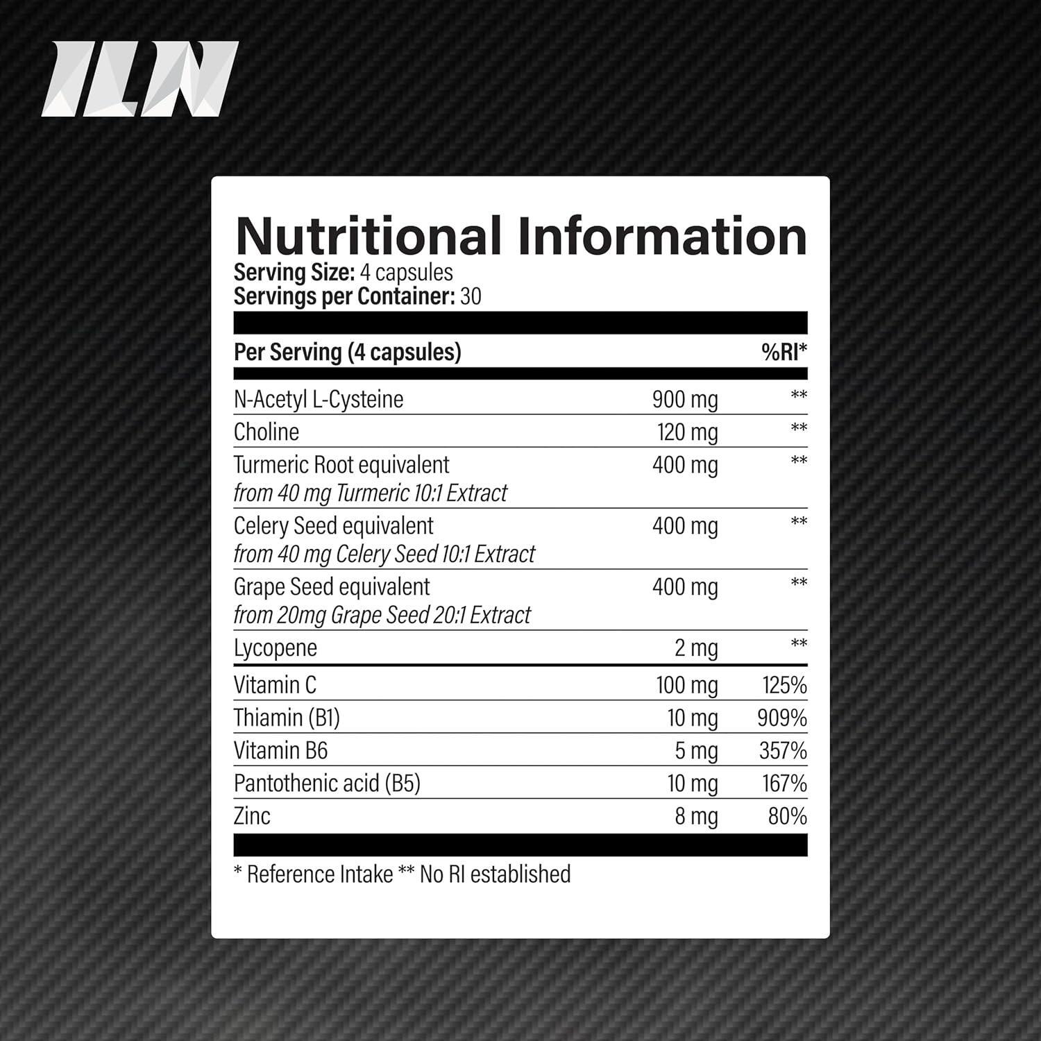 Cycle Support Supplement - NAC, Hawthorn Berry and with Choline for Normal Liver Function 120 Capsules