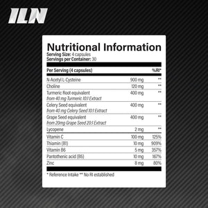 Cycle Support Supplement - NAC, Hawthorn Berry and with Choline for Normal Liver Function 120 Capsules