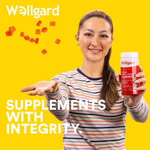 Wellgard Vegan Apple Cider Vinegar Gummies Gold Standard 1000Mg  with Vitamin C, Chromium and Pomegranate