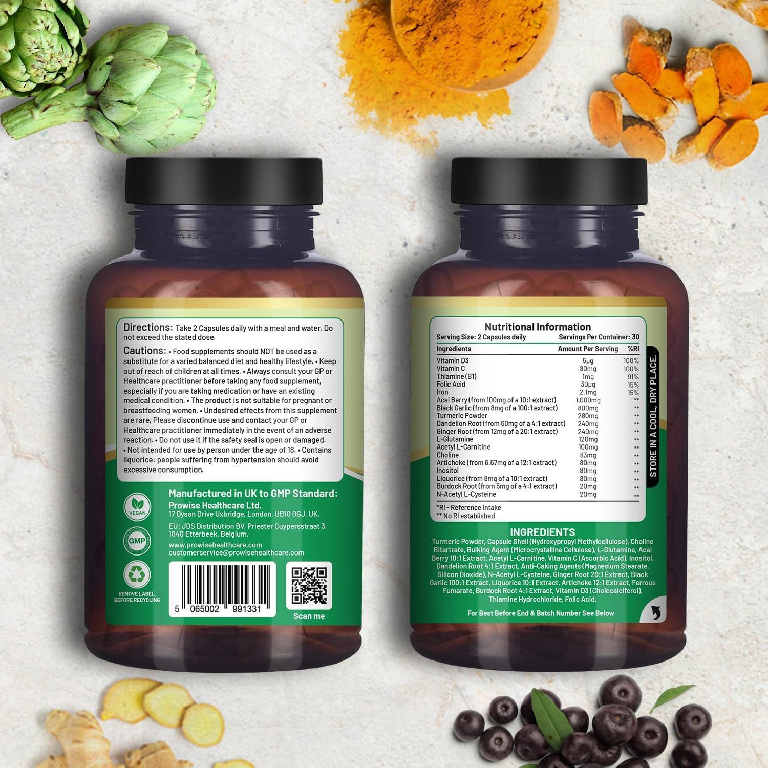 Advanced Livcare+ with Choline, Artichoke, Burdock Root, Dandelion Root 60 Capsules