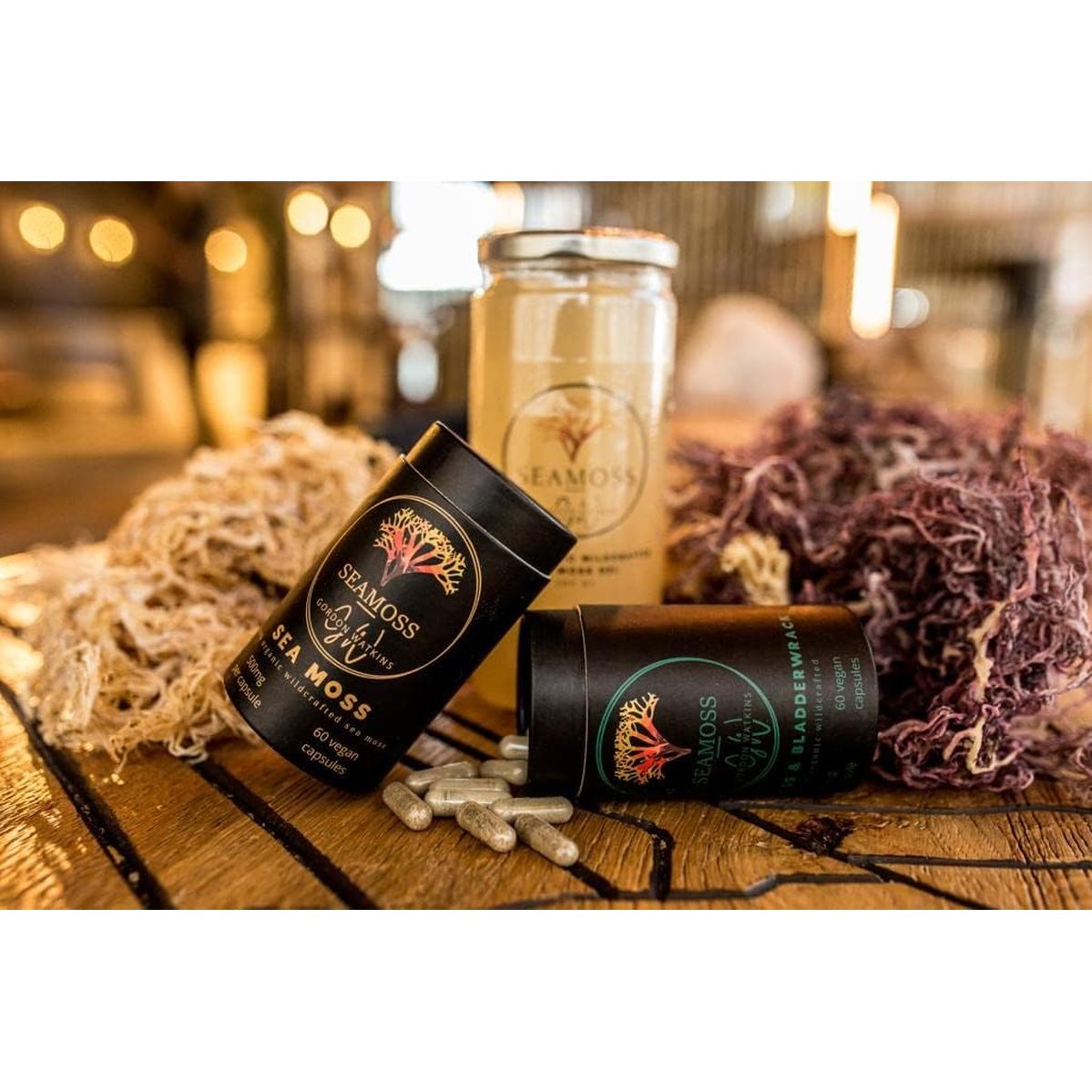 Sea Moss Capsules (1000Mg per Day) | 60 Vegan Capsules | Wildcrafted from Grenada (Also Known as Irish Moss) | Non GMO | Dr Sebi Approved (Sea Moss & Bladderwrack)