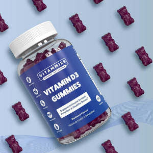 Vitammies Vegan Vitamin D3 Gummies 2000 IU  3 Month Supply  - Berry Flavour