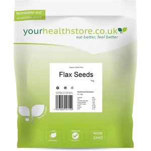 Yourhealthstore Flaxseed 1Kg, 100% Natural, Brown Linseed, Gluten Free, Vegan, (Recyclable Pouch)