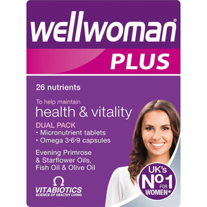 Multivitamins for Women, Wellwoman Tablets plus Omega 3-6-9