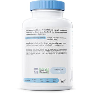 Osavi Colostrum Immuno 800Mg – 120 Capsules | Bovine Colostrum with 18% Immunoglobulins G and Highly Absorbable Zinc Gluconate