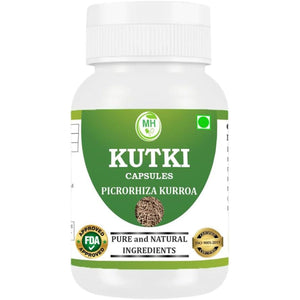 Morsan Healthcare Kutki Capsules 500Mg | Picrorhiza Kurroa | Natural Ayurvedic Herbal Supplement for Liver & Digestion Support | Vegetarian, Gluten Free, GMP Certified | 60 Capsules (Pack of 2)