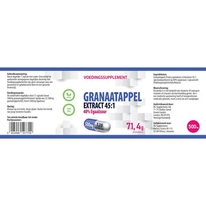 Hepatica Pomegranate Extract 22,500Mg Equivalent (500Mg of 45:1 Extract) 120 Vegan Capsules, 40% Ellagic Acid, 3Rd Party Lab Tested, High Strength Supplement