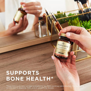 Solgar Magnesium with Vitamin B6 - Supports Energy Levels - Reduce Tiredness and Fatigue - Muscle Function - Vegan - 100 Tablets