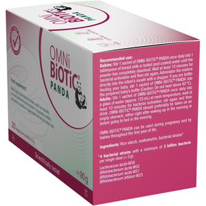 Omni Biotic PANDA | 30 Sachets (90 G) | a Good Start for Mother and Child | Use during Pregnancy and from Birth Onwards for Babies | Powder | Vegan | Gluten-Free | Lactose-Free | Halal | for Daily Use