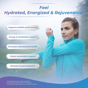 Wellness Extract H2 Molecular Hydrogen Water Tablets with Effervescent Technology for Healthy Hydration, Optimal Energy, and Metabolism Support; 8 PPM. (60, Unflavored)
