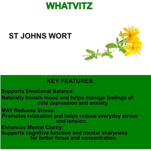 WHATVITZ ST Johns Wort 365 Tablets