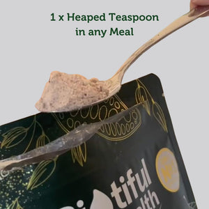 Biotiful 7-In-1 Gut Health Powder – High in Prebiotics & Probiotics for Digestive Health – Source of Protein & Vitamins (B5, B12, D3) – Affordable Everyday Price – Natural, Cacao & Cherry, 30 Servings