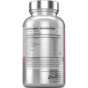 Estrogenix – Estrogen Tablets for Women (Highest Dosage in UK) Hormone Balance Supplement, Estrogen Booster Pills 60 Vegan Capsules