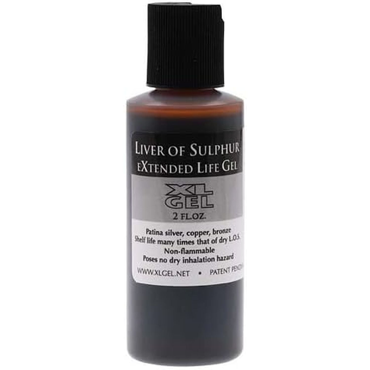 Extended Life Liver of Sulfur Patina Oxidation Gel 2 Ounces