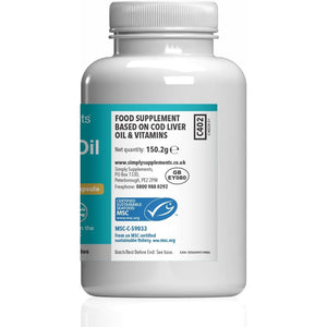 Pure Cod Liver Oil 550Mg | Rich in Essential Fatty Acid with EPA, DHA & Omega 3 | with Added Vitamin a & D | 360 Soft-Gel Capsules = up to 1 Year Supply | UK Made