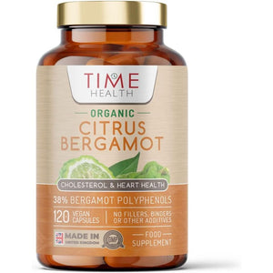 Organic Citrus Bergamot Extract - 120 Capsules - High Strength 38% Bergamot Polyphenols - 500Mg - Clinically Studied BPF® - UK Made Supplement - Zero Additives - GMP Standards - Vegan