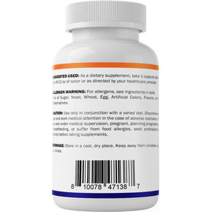 Vitamatic Lactoferrin 500Mg (Apolactoferrin), 60 Vegetable Capsules - Promotes Healthy Immune Function*