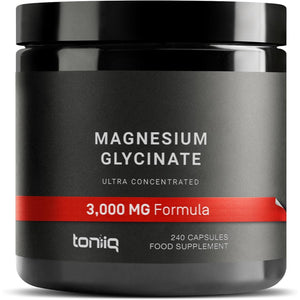 3000Mg High Strength Magnesium Glycinate Supplements - 20% Purified to Contain 600Mg of Elemental Magnesium