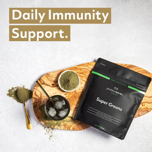 Protein Works - Super Greens Powder , Nutrient Dense Detox Shake , Supports Immune System , Vegan , 20 Shakes , Tropical Punch , 250G